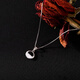 Laomiao 925 Sterling Silber Halskette für Frauen 2025 Neues Nischendesign Leicht Luxus Einfacher Anhänger Colarbone Halskette für Frauen Sterling Silber Simple Halskette