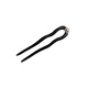 Zuoou short hairpin short 10cm U-shaped hairpin artifact small pearl black sandalwood hairpin with small hair volume new Chinese style short U-shaped pearl 10cm