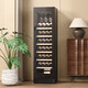 Bai Kailun red wine cabinet, first-class energy efficiency, constant temperature and moisturizing wine cabinet, zero embedded compressor, home wine storage, sake beer display refrigerator, fruit beverage refrigerator bar, upgraded smart anti-fog door丨dual temperature丨full configuration丨188L air-cooled and frost-free