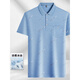 
Dancing with wolf Middle-aged men's lapel short-sleeved T-shirt Daddy's suit summer thin polo shirt middle-aged and elderly ice silk half ice silk-9855 Gray True Pocket M 48/165