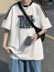 伺俚美式复古短袖T恤男夏季2025新款宽松设计感小众日系ins潮牌上衣服 【3895*Wasp】白色 M  85-120斤