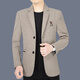 TPZBWG Trajes de marca de lujo de alta gama para hombres 2025 Spring y otoño Nuevo estilo comercial Traje informal Single Western Men's Blazer Deep Coffee M 170