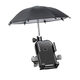 Yusenyi Takeaway Electric Vehicle Mobile Phone Navigation Bracket with Small Umbrella Bicycle Carrier Fixed Rainproof Motorcycle Handlebar Type Eight-claw Locking Physical Shockproof