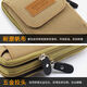 Canvas mobile phone men's belt mobile phone bag hanging bag multi-functional mobile phone case belt men's coin purse random color Q running arm bag - vertical two layers 6 points 2