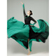 Hawit Mongolian dance costume Mongolian dance performance costume art test large swing skirt ethnic style stage performance costume 5 emerald green skirt 360 skirt single piece M skirt length 90C