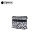 Lesportsac's new style CLASSIC series fashionable leopard print retro compartment storage bag clutch cloud spot mist leopard