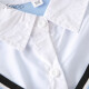 艺枼（YIYERED）开学季校服英伦学院风初中高中学生班服JK制服休闲运动会假两件衬 短袖 均码 150码约高135-14065斤内