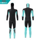 Nitescuba hooded wetsuit for men 3/5/7MM warm winter swimsuit, cold-proof wet surfing suit, snorkeling one-piece wetsuit for women, 3MM plastic puller S (height 150-160CM, weight 45-52KG)