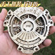 MZPLOI2025 calendar DIY hand-assembled perpetual calendar wooden mechanical gear rotating three-dimensional children's birthday gift 2023 new rotating customizable mini rotation reminder hand-assembled perpetual calendar-English