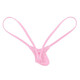 
TAFNGS Nissan™ Sexy Tight Men's Thong Sexy High Transparent 4D Sexy Bag Bag Panties Pink L