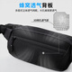 Bag Functional Crossbody Functional Succión Magnética Bolsa para el pecho de los hombres Bolsa de hombro Gran capacidad Ciclismo de moda Sports Oblique mochila negro [Hebilla de succión magnética mejorada + llavero]