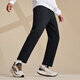 Hongxing Erke vertical technology | Sports pants for men in autumn and winter new casual loose straight running knitted men's trousers men's trousers black 2XL