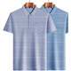
LA HaiLan Home (HLA) same style, summer, middle-aged men's ice short-sleeved T-shirt, daddy's thin model, ice silk-9855 gray, real pocket M 48/165