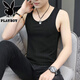 
Playboy (PLAYBOY) high-end ice silk men's vest for summer new fitness sports loose sleeveless T-shirt base quick-drying breathable vest vest 2 pieces black + dark blue summer pattern collection XL recommendation [130-145Jin [Jin equals 0.5 kg]]