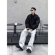 Bo Mingchen bomber jacket men's autumn and winter cotton new American high-end thickened workwear jacket top men black L (recommended 115-130Jin Jin equals 0.5 kg)