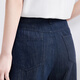 
FINITY jeans 2025 summer new casual loose draping versatile straight cutout pants for women blue L