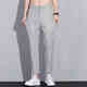 
Charlotte Men's Summer Cropped Pants Slim Ice Silk Thin Small-Feed Pants Men's 2025 Summer New Straight-Line Casual Pants 9905 Black 29