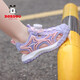 
Babudou children's shoes 2025 summer new style girls sandals middle children fashion princess shoes bag toe anti-slip beach shoes girls' shoes pink purple K983-TBD 35 inner length 22.6cm