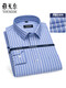 PDG Yageol Men's Business Shirt à manches longues Anti-rides non solées 2025 Nouveau lieu de travail Commutant le haut à rayures à rayures à rayures Softs Spin A6623 38 Poids recommandé 115-120Jin [Jin est égal à 0,5 kg]