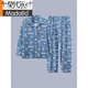 Modal Frühlings- und Herbst reiner Pyjamas für Männer für längst lose lose Plus-Größe mittleren und junger Männer, die dünne Casual Home Clothing Set 691 Grau (langärmelig) l [empfohlen 100-120 Jin [Jin gleich 0,5 kg]]]