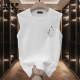Jeep Spirit Summer Trendy Round Cuella sin mangas Camiseta Vest American Vest American Fitness Creative Creative Top Top Loose Black Vest delantero Izquierda Pequeña K1098 Dos piezas de Small S Recomendadas 70-80Jin [Jin equivale a 0.5 kg]
