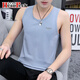 Mojy Herren-Kleidung 2025 Neues Weste Inner Basis-Hemd Pure Cotton Unerformed Youth Fitness Outdoor Wear Middle School Schüler Group 08-M9708 White + M9793 Black M Empfohlen 85jin [Jin gleich 0,5 kg] bis 100jin [Jin gleich 0,5 kg]