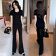Kayulai (Kayulai) Suit de mujeres de moda de moda de moda y de moda que reduce la edad de la edad, una pequeña y 80 después de los 80, la nueva pieza roja de verano de verano de estilo chino, una sola pieza M peso 80-100 Jin [Jin equivale a 0.5 kg] tamaño promedio