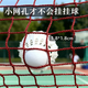 Rindu羽毛球网四包边便携式室内外标准小网孔羽毛球网6.1*0.76m钢丝绳 白色 6*0.76m