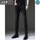 Jeep Spirit Jeep High-End-Sommer Neue Retro Black Jeans Männer koreanische Stil Slim Elastic Legs Hosen Casual Hosen Männer 1048 Black 34