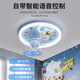 欧普照明（OPPLE）2025新款男孩卧室吸顶风扇灯360度摇头变频电机全光谱护眼LED宇航 9194火箭风扇灯  无极调光+精灵