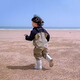 SEKOYA seawear children's beach waterproof one-piece play underwater waders kindergarten baby playing sand and catching fish children's wading pants