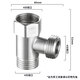 Andatong three-way joint stainless steel flexible angle valve one in two out three-way water distributor 4-point faucet adapter