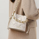 
AnySmic international first-line brand new fashionable Korean style chain bucket handbag small carry bag one-shoulder crossbody bag beige white