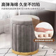 Mu Hanyue simple light luxury dressing stool leather stool round stool soft sitting home bedroom makeup stool living room sofa foot changing shoe stool