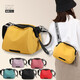 Nuevo bolso de hombro a la moda de nylon femenino moderno bolso móvil de concha de color móvil versátiles de gran capacidad mini negro