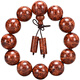 
Shantoulin Village Myanmar Huanghuali bracelet full of tumor scar grass rosewood cherry cherry 2.0 Buddhist beads comparable to Hainan Huanghuali bracelet 20mm (386a) 658