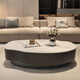 Seaworthy simple coffee table living room special-shaped combination slate coffee table dining table home high-end atmospheric size apartment light luxury tea table white frame white cabinet pure white slate 120