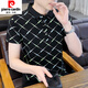 Pier Cardin 2025 Sommer neues Polo-Hemd kurzärmelige Männer schlanker Revers halbärmelig T-Shirt Herren T-Shirt Top F9226 Khaki M.