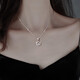 MZMZ Mobius platinum necklace for women pt950 platinum fashion pendant Valentine's Day birthday gift for girlfriend and wife PT950 platinum necklace + Mobius pendant