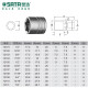 SATA SATA Imperial Zhongfei Sleeve 10mm Standard 38 Hexagonal Plumeria Sleeve Head Single 6-corner Casing Head Tool 12108/ 11/16