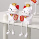 Mingban Katze niedliche Stelzenpuppen -Ornamente Home Dekoration kreatives Wohnzimmer Kinder Mädchen Zimmer Schlafzimmer Dekoration Xiaolu Stelz Ornamente Paar