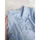 Versatile 2026 Autumn New White Light Blue Cotton Shirt Women's Top Long Sleeve Loose Slim Shirt Light Blue (No Pockets 100% Cotton High Quality Surface S Recommended 80-100 Jin Jin equals 0.5 kg to wear