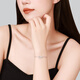 Chao Acer Bow Platinum Bracelet PT950 Platinum Hand Jewelry Stacked High-Level Birthday Gift for Women Price Chain length is about 16cm+, including labor costs 380 yuan 3.75 grams
