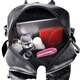 Neue koreanische Rucksack Mode koreanische Version Trendy Simple Schoolbag Frauenbag Rucksack vielseitige Computertasche Frauen schwarz mit Anhänger großer Größe