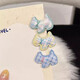 Cute hook-up Korean style cute plaid puppy hairpin women's side bangs hairpin hairpin hairpin headdress duckbill clip 6 pieces in the main picture, one for each style