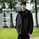Jacke mit Kamel (Kamel) Männer [Baby gleicher Stil] Fleece verdickt warm warme Kapuze im Freien für die Bergsteigerjacke für Frauen 3635, Phantom schwarz, neutraler Stil s