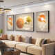 Daimeisi Living Room Decoration Painting Sofa Fandle Mur peinture suspendue 2025 Nouvelle peinture murale haut de gamme Luxury Luxury Fulu Peinture murale murale haut de gamme JD13350 à gauche et à gauche et à gauche et 70 * 90 Middle 120 * 90 TEXTURANT CHIEVAS PS Black Frame [Matt]