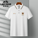 
Classic car 100% pure cotton short-sleeved T-shirt for men in summer thin middle-aged dad high-end business embroidered lapel half-sleeved polo. Shirt 1504 white [heavy 100% pure cotton] M [recommended 100-120 Jin [Jin equals 0.5 kg]]