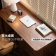 Genji Muyu all solid wood desk with drawer black walnut new Chinese style home desk computer desk writing desk 1.2 meters