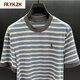 P.YH.ZHLOMY Victor Estación Europea Top Luxury Summer Nueva camiseta NZN1396 Stripe L [110-130]